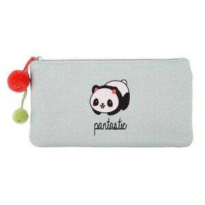 Artists Loft Panda Pouch Accessory Bag Makeup Pencil Bag Pantastic Green